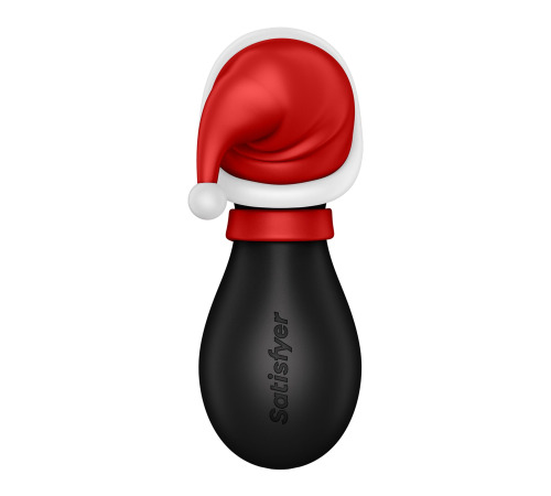 Вакуумный клиторальный стимулятор Satisfyer Penguin Holiday Edition, в шапочке и шарфе