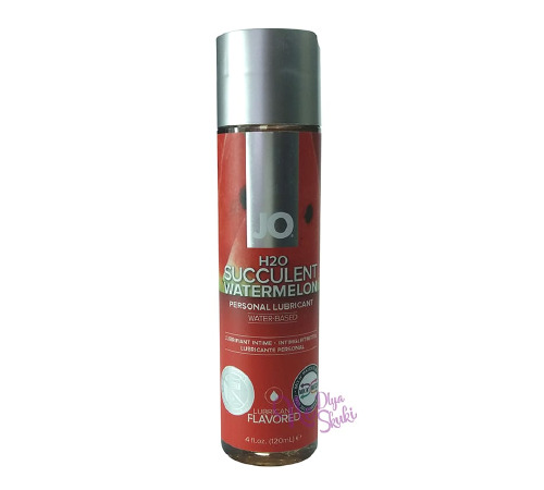 Смазка на водной основе System JO H2O - Watermelon (120 мл) без сахара, растительный глицерин