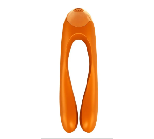 Универсальный мини вибратор на палец Satisfyer Candy Cane ORANGE