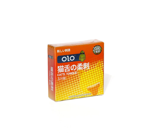 Презервативы OLO “Cat’s Tongue” — ультратекстурированные, 2080 точек удовольствия