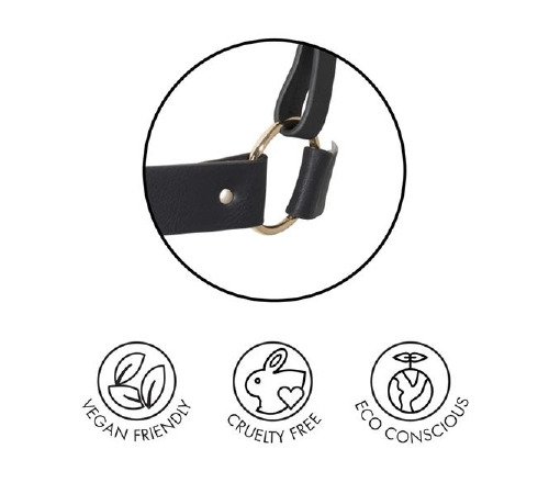 Портупея Bijoux Indiscrets MAZE - X Harness Black, экокожа