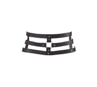 Портупея-пояс Bijoux Indiscrets MAZE - Wide Belt and Restraints Black, екошкіра