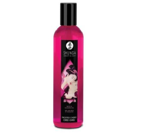 Гель для душа Shunga Shower Gel - Frosted Cherry (250 мл) с растительными маслами и витамином Е
