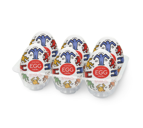 Набор мастурбаторов-яиц Tenga Keith Haring Egg Dance (6 яиц)