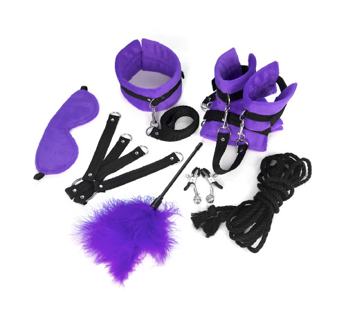 Набор БДСМ Art of Sex - Soft Touch BDSM Set, 9 предметов, Фиолетовый