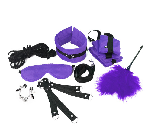 Набор БДСМ Art of Sex - Soft Touch BDSM Set, 9 предметов, Фиолетовый