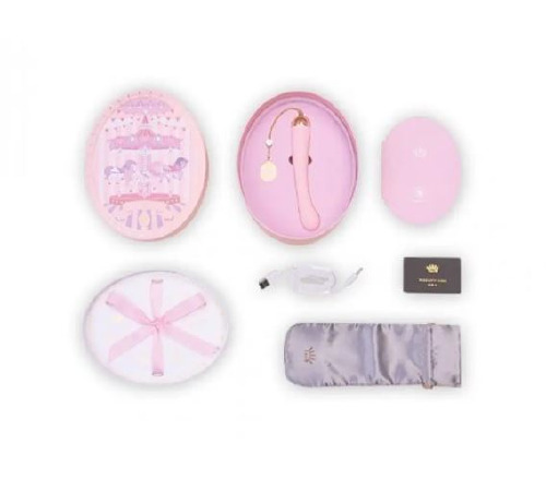 Вібратор для точки G із підключенням до телефону ZALO Momoko Strawberry Pink