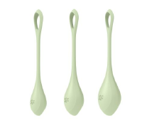 Набор йони бусин Satisfyer Yoni Power 2 Light Green, диаметр 2-2,5-3см, вес 22-44-73г