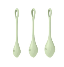 Набор йони бусин Satisfyer Yoni Power 2 Light Green, диаметр 2-2,5-3см, вес 22-44-73г