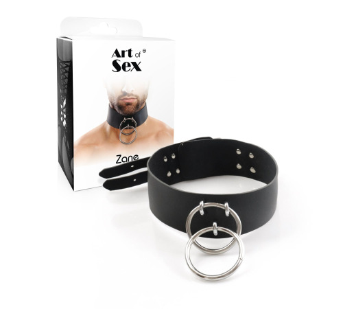 Мужской чокер из натуральной кожи Art of Sex - Zane Collar