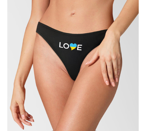 Трикотажні патріотичні трусики LOVE