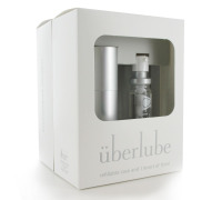 Преміум лубрикант 3в1 на силіконовій основі Uberlube Good-to-Go Silver (15 мл) + кейс