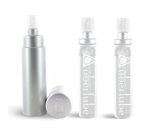 Преміум лубрикант 3в1 на силіконовій основі Uberlube Good-to-Go Silver (15 мл) + кейс