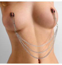 Зажимы для сосков прямой 3 цепочки 