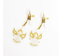 Зажимы украшение на соски Angel, золото