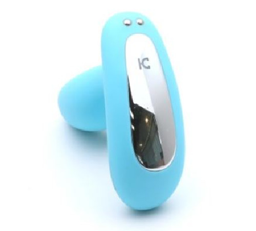 Вібропробка і масажер простати 2в1 KISTOY Gordon Blue з пультом ДК, гнучка ніжка