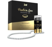 Набор для жемчужного массажа Intt Pearls in Love: ожерелье и силиконовый массажный гель