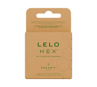 Презервативи LELO HEX Condoms Organic 3 Pack, тонкі та суперміцні