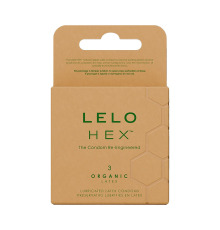 Презервативы LELO HEX Condoms Organic 3 Pack, тонкие и суперпрочные