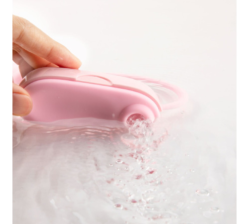 Вакуумний кліторальний стимулятор Otouch Louis Vibrate Pink з віброяйцем, у кейсі