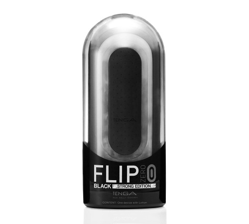 Мастурбатор Tenga Flip Zero Black, изменяемая интенсивность стимуляции, раскладной