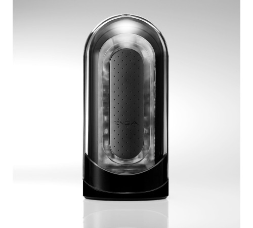 Мастурбатор Tenga Flip Zero Black, изменяемая интенсивность стимуляции, раскладной