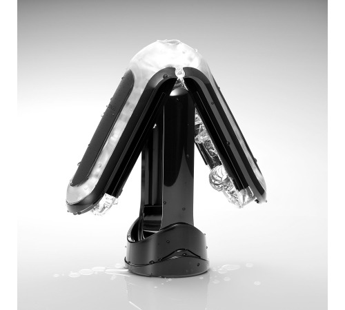 Мастурбатор Tenga Flip Zero Black, изменяемая интенсивность стимуляции, раскладной