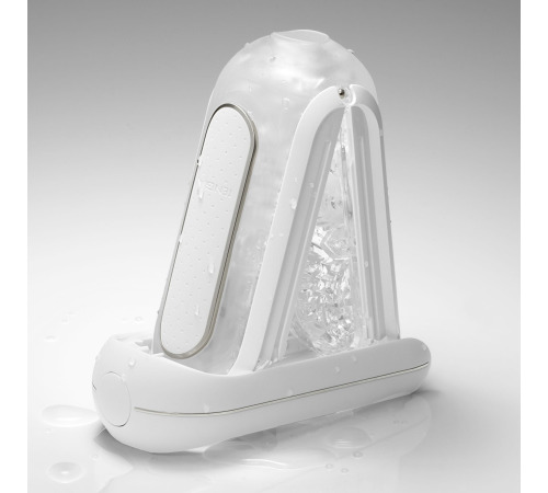 Вибромастурбатор Tenga Flip Zero Electronic Vibration White, изменяемая интенсивность, раскладной