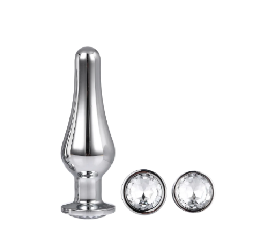 DT21874 Набір анальных пробок конічної форми Dream Toys GLEAMING LOVE PLEASURE SET SILVER