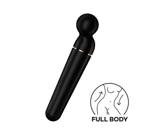 Вибромассажер Satisfyer Planet Wand-er Black/Rosegold, очень мощный, беспроводной