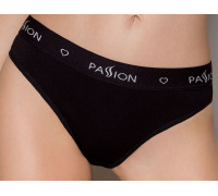 Трусики-сліпи з бавовни з еластаном Passion PS004 PANTIES black, size M
