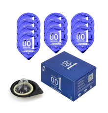 Ультратонкие презервативы Double Benefit 0.01 Air Thin, Синие 10 шт, с охлаждающим эффектом 