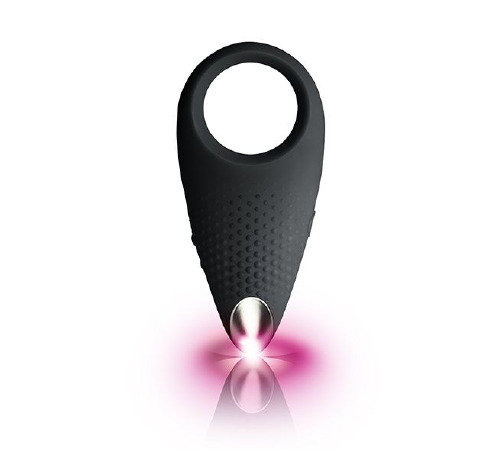 Эрекционное кольцо с вибрацией Rocks Off Empower Black