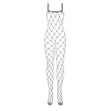 Бодистокинг с крупной ячейкой и открытой грудью Obsessive Bodystocking N102 S/M/L, черный