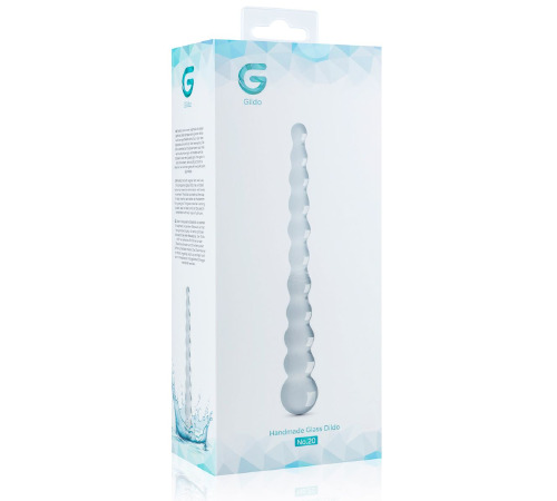 Стеклянный дилдо в виде бусин Gildo Glass Dildo No. 20