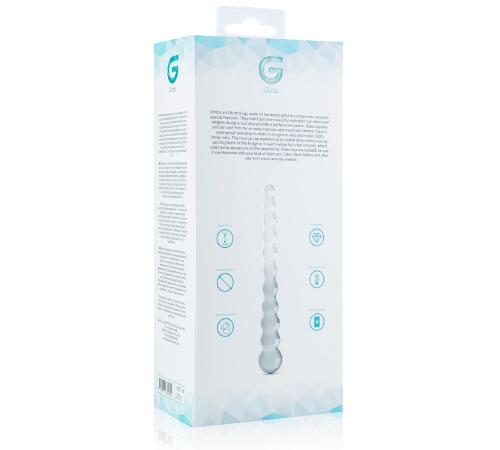 Стеклянный дилдо в виде бусин Gildo Glass Dildo No. 20
