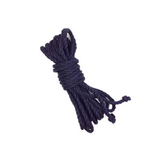 Джутовая веревка BDSM 8 метров, 6 мм, цвет синий