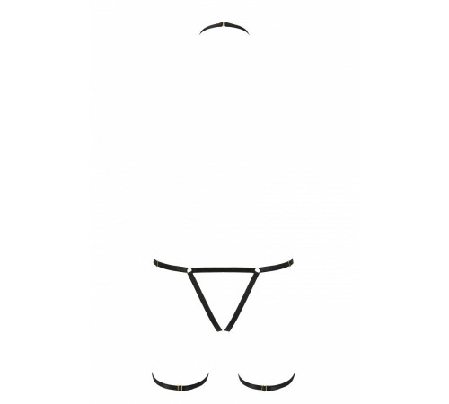 Портупея-стрепы на все тело BRENDA black XXL/XXXL - Passion Exclusive