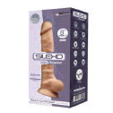 Фаллоимитатор с вибрацией SilexD Vetus Vibro Flesh (MODEL 1 size 8in), двухслойный, диаметр 4,2см