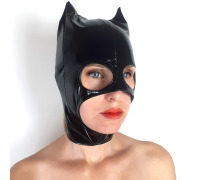 Сексуальна вінілова маска БДСМ Кет