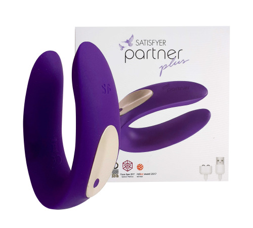 Вібратор для пар Satisfyer Double Plus з двома моторчиками