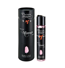 Массажное масло Plaisirs secrets Candy Floss (59 мл) с афродизиаками, съедобное, подарочная упаковка