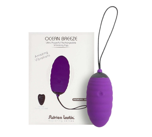 Віброяйце Adrien Lastic Ocean Breeze Purple з пультом ДК