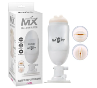 Вагіна в колбі з присоскою та вібрацією Chisa MX Dual Stimulation