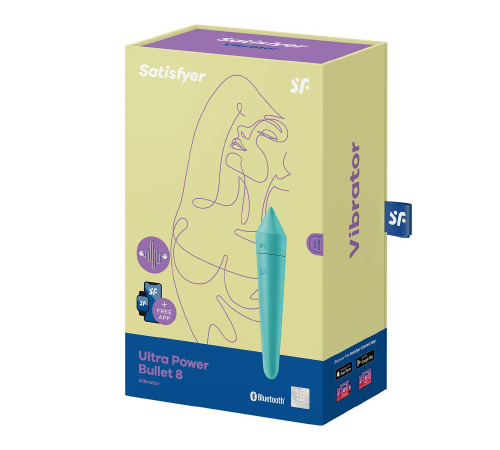 Смарт мини-вибратор Satisfyer Ultra Power Bullet 8 Turquoise
