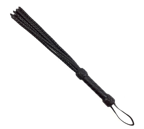 Флоггер БДСМ черный 9 хвостов Ручная работа