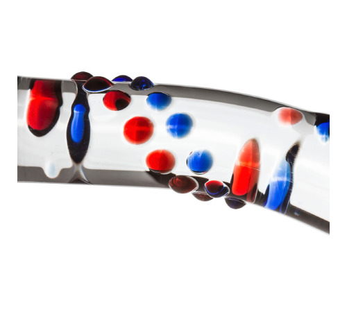 Стеклянный дилдо с изгибами и рисунком Gildo Glass Dildo No. 3