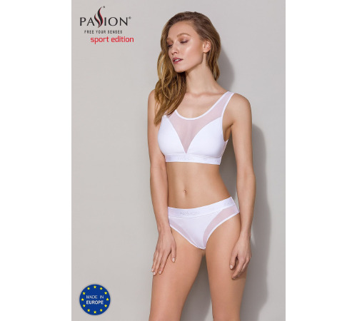 Трусики с прозрачной вставкой Passion PS002 PANTIES white, size L