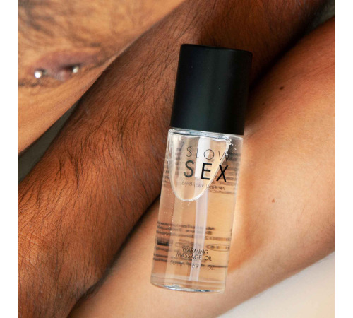 Разогревающее съедобное массажное масло Bijoux Indiscrets Slow Sex Warming massage oil