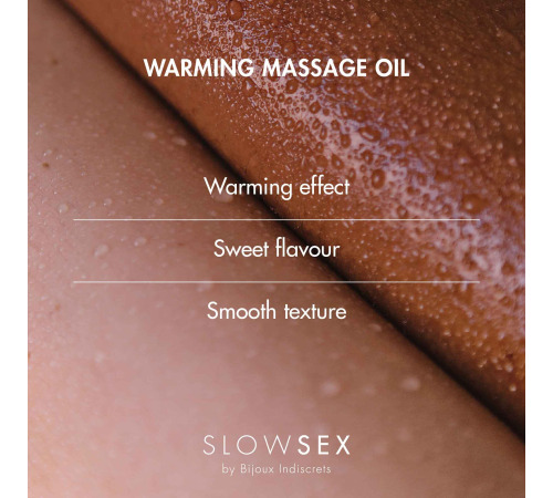 Разогревающее съедобное массажное масло Bijoux Indiscrets Slow Sex Warming massage oil